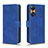 Custodia Portafoglio In Pelle Cover con Supporto L01Z per Oppo Reno8 T 4G Blu
