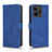 Custodia Portafoglio In Pelle Cover con Supporto L01Z per Realme C53 Blu