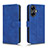 Custodia Portafoglio In Pelle Cover con Supporto L01Z per Realme C55 Blu