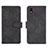 Custodia Portafoglio In Pelle Cover con Supporto L01Z per Samsung Galaxy A01 Core Nero