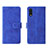 Custodia Portafoglio In Pelle Cover con Supporto L01Z per Samsung Galaxy A02 Blu