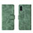 Custodia Portafoglio In Pelle Cover con Supporto L01Z per Samsung Galaxy A02 Verde