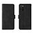 Custodia Portafoglio In Pelle Cover con Supporto L01Z per Samsung Galaxy A03s Nero