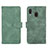 Custodia Portafoglio In Pelle Cover con Supporto L01Z per Samsung Galaxy A20 Verde