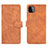 Custodia Portafoglio In Pelle Cover con Supporto L01Z per Samsung Galaxy A22 5G Marrone