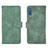 Custodia Portafoglio In Pelle Cover con Supporto L01Z per Samsung Galaxy A7 (2018) A750 Verde