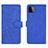 Custodia Portafoglio In Pelle Cover con Supporto L01Z per Samsung Galaxy F42 5G Blu