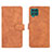 Custodia Portafoglio In Pelle Cover con Supporto L01Z per Samsung Galaxy F62 5G Marrone