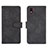 Custodia Portafoglio In Pelle Cover con Supporto L01Z per Samsung Galaxy M01 Core Nero