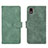 Custodia Portafoglio In Pelle Cover con Supporto L01Z per Samsung Galaxy M01 Core Verde