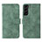 Custodia Portafoglio In Pelle Cover con Supporto L01Z per Samsung Galaxy S21 FE 5G Verde