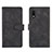 Custodia Portafoglio In Pelle Cover con Supporto L01Z per Samsung Galaxy XCover Pro Nero