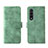 Custodia Portafoglio In Pelle Cover con Supporto L01Z per Samsung Galaxy Z Fold3 5G Verde