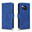 Custodia Portafoglio In Pelle Cover con Supporto L01Z per Sharp Aquos R8 Blu