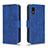 Custodia Portafoglio In Pelle Cover con Supporto L01Z per Sharp Aquos wish3 Blu