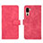 Custodia Portafoglio In Pelle Cover con Supporto L01Z per Sharp Simple Sumaho 5 Rosa Caldo