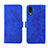 Custodia Portafoglio In Pelle Cover con Supporto L01Z per Sharp Simple Sumaho 6 Blu