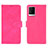 Custodia Portafoglio In Pelle Cover con Supporto L01Z per Vivo iQOO 7 Legend 5G Rosa Caldo