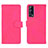 Custodia Portafoglio In Pelle Cover con Supporto L01Z per Vivo iQOO Z3 5G Rosa Caldo