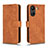 Custodia Portafoglio In Pelle Cover con Supporto L01Z per Xiaomi Redmi 13C Marrone