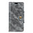 Custodia Portafoglio In Pelle Cover con Supporto L02 per Alcatel 1 Grigio