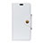 Custodia Portafoglio In Pelle Cover con Supporto L02 per Alcatel 7 Bianco