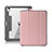 Custodia Portafoglio In Pelle Cover con Supporto L02 per Apple iPad Air 5 10.9 (2022) Rosa