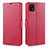 Custodia Portafoglio In Pelle Cover con Supporto L02 per Huawei Enjoy 20 5G Rosso