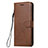 Custodia Portafoglio In Pelle Cover con Supporto L02 per Nokia 7.2 Marrone