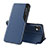 Custodia Portafoglio In Pelle Cover con Supporto L02 per Nothing Phone 1 Blu