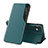 Custodia Portafoglio In Pelle Cover con Supporto L02 per Nothing Phone 1 Verde