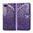 Custodia Portafoglio In Pelle Cover con Supporto L02 per Oppo A12e Viola