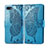 Custodia Portafoglio In Pelle Cover con Supporto L02 per Oppo A5 Cielo Blu