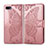 Custodia Portafoglio In Pelle Cover con Supporto L02 per Oppo AX5 Oro Rosa