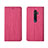 Custodia Portafoglio In Pelle Cover con Supporto L02 per Oppo Reno2 Rosa Caldo