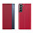 Custodia Portafoglio In Pelle Cover con Supporto L02 per Samsung Galaxy S22 Plus 5G Rosso