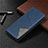 Custodia Portafoglio In Pelle Cover con Supporto L02 per Xiaomi POCO C3 Blu