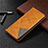 Custodia Portafoglio In Pelle Cover con Supporto L02 per Xiaomi POCO C31 Arancione