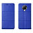 Custodia Portafoglio In Pelle Cover con Supporto L02 per Xiaomi Poco F2 Pro Blu