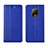 Custodia Portafoglio In Pelle Cover con Supporto L02 per Xiaomi Redmi 10X Pro 5G Blu