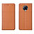 Custodia Portafoglio In Pelle Cover con Supporto L02 per Xiaomi Redmi K30 Pro Zoom Arancione