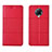 Custodia Portafoglio In Pelle Cover con Supporto L02 per Xiaomi Redmi K30 Pro Zoom Rosso