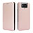 Custodia Portafoglio In Pelle Cover con Supporto L02Z per Asus Zenfone 7 ZS670KS Oro Rosa