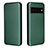 Custodia Portafoglio In Pelle Cover con Supporto L02Z per Google Pixel 6 Pro 5G Verde