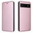 Custodia Portafoglio In Pelle Cover con Supporto L02Z per Google Pixel 6a 5G Oro Rosa