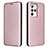 Custodia Portafoglio In Pelle Cover con Supporto L02Z per HTC U23 5G Oro Rosa