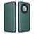 Custodia Portafoglio In Pelle Cover con Supporto L02Z per Huawei Honor Magic5 Lite 5G Verde