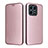 Custodia Portafoglio In Pelle Cover con Supporto L02Z per Huawei Honor X8a 4G Oro Rosa