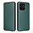 Custodia Portafoglio In Pelle Cover con Supporto L02Z per Huawei Honor X8b Verde