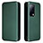 Custodia Portafoglio In Pelle Cover con Supporto L02Z per Huawei Mate X2 Verde